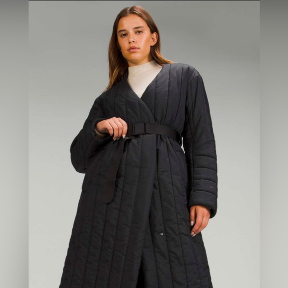 Lululemon Belted Long Insulated Jacket PRIMALOFT retails $298 size: 12 - Picture 1 of 16